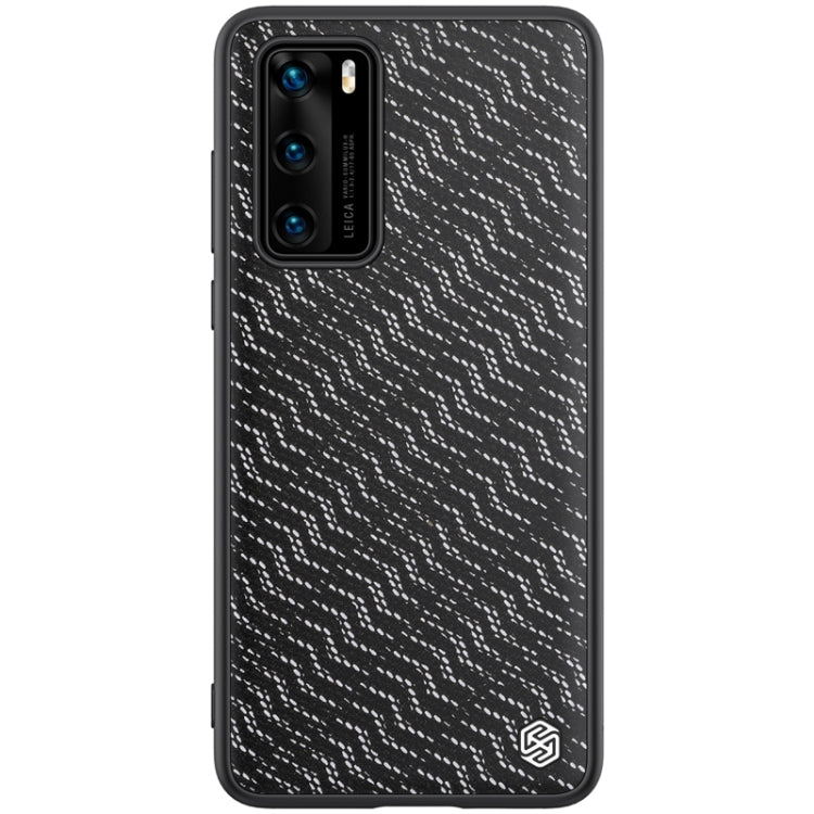 For Huawei P40 NILLKIN Glorious Series TPU + PC 3D Geometric Texture Reflective Mobile Phone Protective Case(Silver Light) - Huawei Cases by NILLKIN | Online Shopping UK | buy2fix