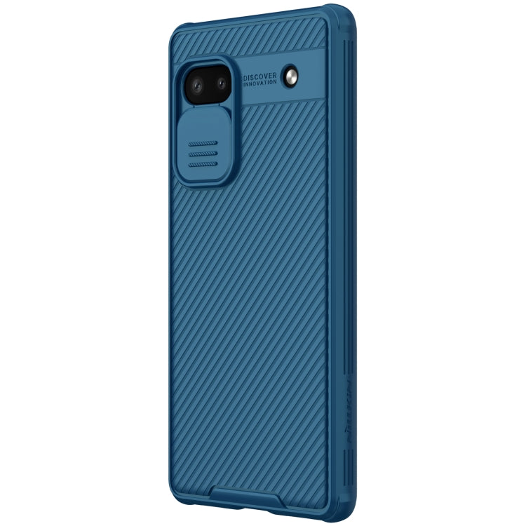 For Google Pixel 6a NILLKIN CamShield Pro Series PC Full Coverage Phone Case(Blue) - Google Cases by NILLKIN | Online Shopping UK | buy2fix