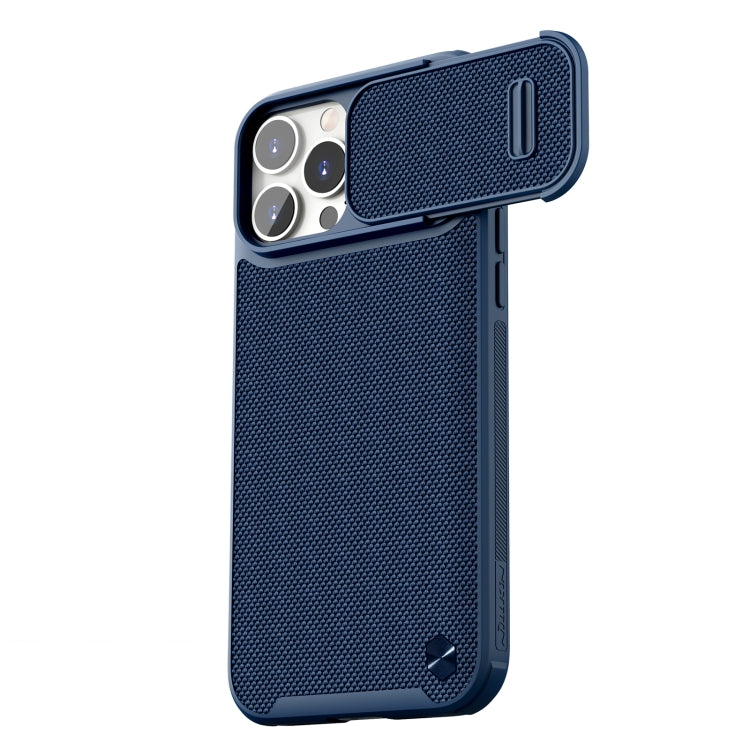 For iPhone 13 Pro Max NILLKIN 3D Textured Nylon Fiber TPU + PC Phone Case (Blue) - iPhone 13 Pro Max Cases by NILLKIN | Online Shopping UK | buy2fix