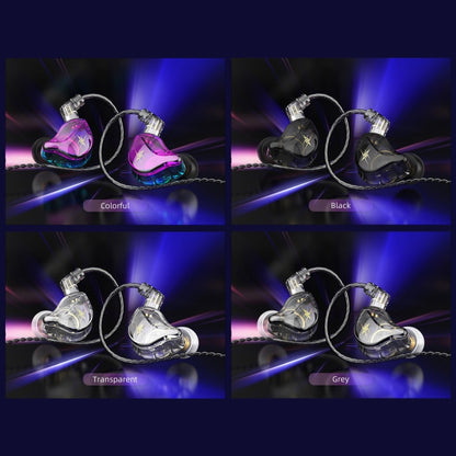 QKZ ZXT Sports In-ear Wired Control Plug HIFI Stereo Stage Monitor Earphone, Style:with Mic(Transparent) - In Ear Wired Earphone by QKZ | Online Shopping UK | buy2fix