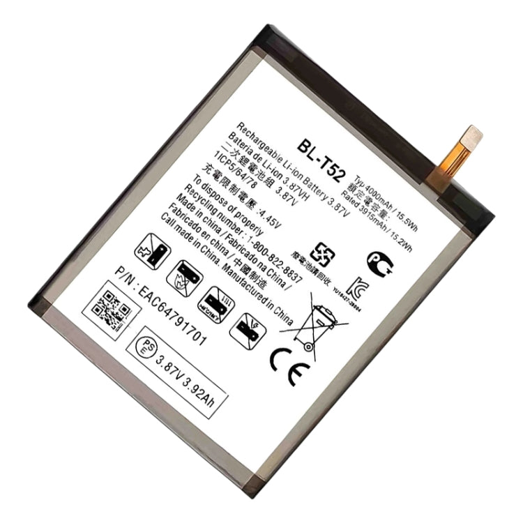 BL-T52 4000mAh For LG Wing 5G Li-Polymer Battery Replacement - For LG by buy2fix | Online Shopping UK | buy2fix