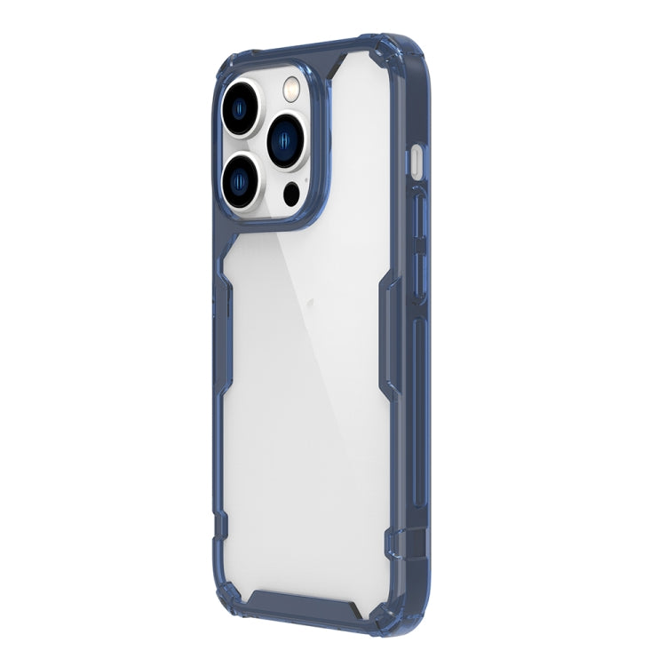 For iPhone 14 Pro NILLKIN Ultra Clear PC + TPU Phone Case(Blue) - iPhone 14 Pro Cases by NILLKIN | Online Shopping UK | buy2fix