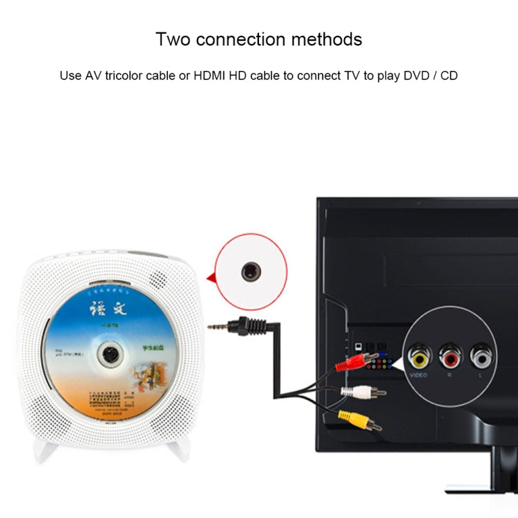 Kecag KC-609 Wall Mounted Home DVD Player Bluetooth CD Player, Specification:CD Version +Not Connected to TV + Charging Version(White) - DVD & LCD Player by Kecag | Online Shopping UK | buy2fix