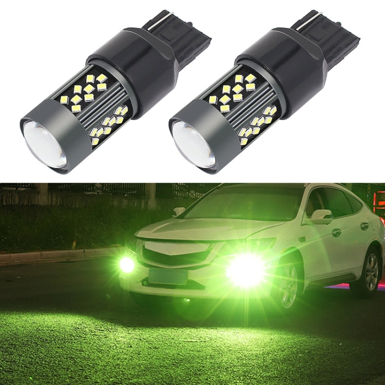 1 Pair 7440 12V 7W Strobe Car LED Fog Light(Lime Light) - In Car by buy2fix | Online Shopping UK | buy2fix
