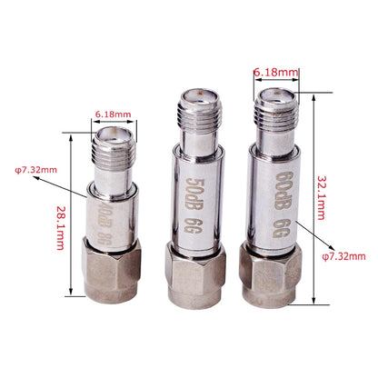 2dBi SMA Attenuator DC-6GHz SMA Coaxial Fixed Connectors - Connectors by buy2fix | Online Shopping UK | buy2fix