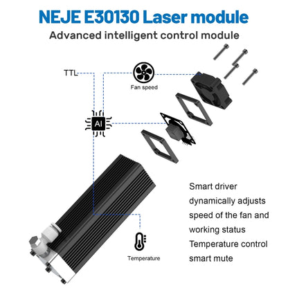 NEJE E30130 5.5W 450nm Laser Engraver Module Kits - Consumer Electronics by NEJE | Online Shopping UK | buy2fix