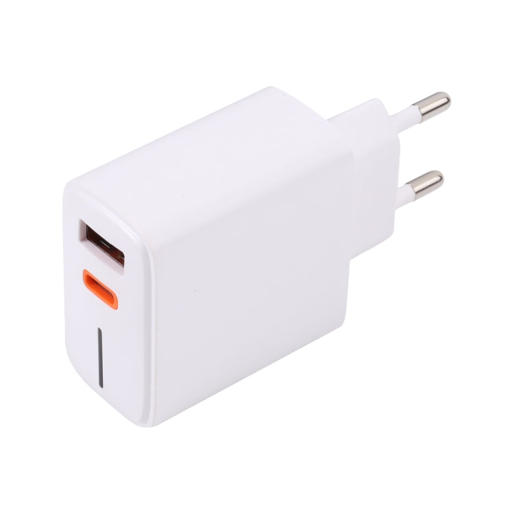 LZ-1130 PD 20W Type-C+QC 3.0 USB Fast Charger, Plug Type:EU Plug(White) - Apple Accessories by buy2fix | Online Shopping UK | buy2fix