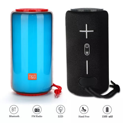 T&G TG639 10W Portable LED Light TWS Wireless Bluetooth Speaker(Black) - Mini Speaker by T&G | Online Shopping UK | buy2fix