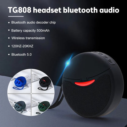 T&G TG808 2 in 1 Mini Wireless Bluetooth Speaker Wireless Headphones(Green) - Mini Speaker by T&G | Online Shopping UK | buy2fix