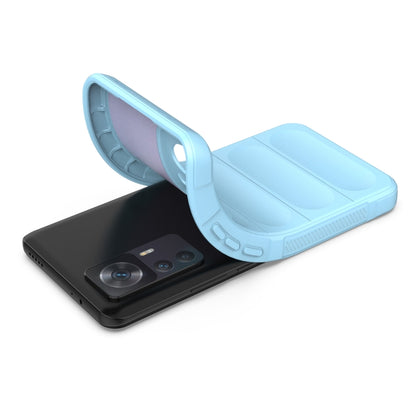 For Xiaomi Redmi K50 Ultra / Xiaomi 12T Magic Shield TPU + Flannel Phone Case(White) - Xiaomi Cases by buy2fix | Online Shopping UK | buy2fix