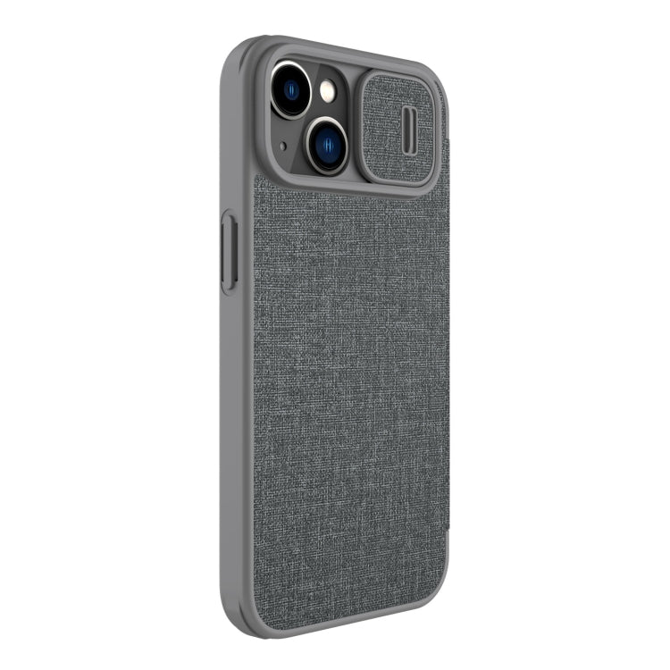 For iPhone 14 Plus  NILLKIN QIN Series Pro Leather Phone Case(Grey) - iPhone 14 Plus Cases by NILLKIN | Online Shopping UK | buy2fix