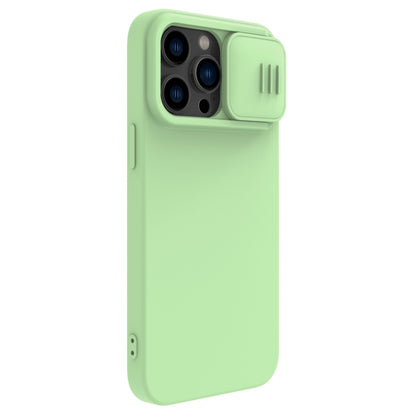 For iPhone 14 Pro Max NILLKIN CamShield Liquid Silicone Phone Case(Green) - iPhone 14 Pro Max Cases by NILLKIN | Online Shopping UK | buy2fix