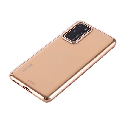 For Huawei P40 GEBEI Plating TPU Shockproof Protective Case(Gold) - Huawei Cases by GEBEI | Online Shopping UK | buy2fix