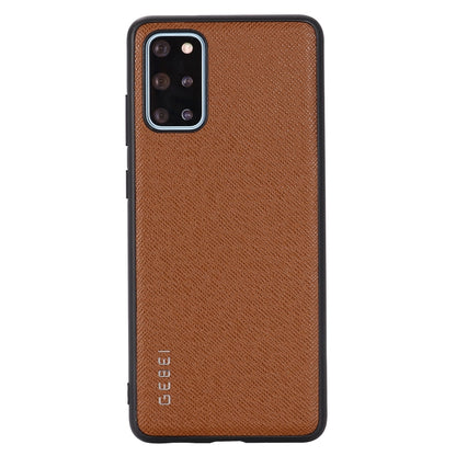 For Galaxy S20+ GEBEI Full-coverage Shockproof Leather Protective Case(Brown) - Galaxy Phone Cases by GEBEI | Online Shopping UK | buy2fix