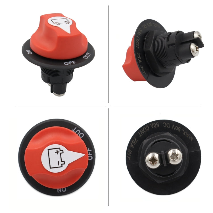 300A 6AWG Car Yacht Battery Selector Isolator Disconnect Rotary Switch Cut With Power Cord - In Car by buy2fix | Online Shopping UK | buy2fix