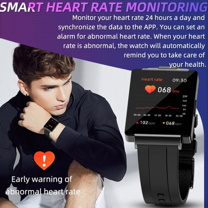 KS01 1.85 Inch Smart Watch Supports Blood Glucose Detection, Blood Pressure Detection, Blood Oxygen Detection(Black) - Smart Wear by buy2fix | Online Shopping UK | buy2fix