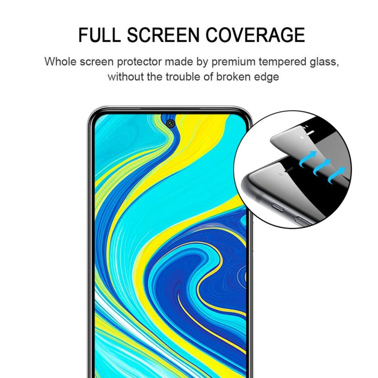 For Xiaomi Redmi Note 9 Pro 9H Surface Hardness 2.5D Full Glue Full Screen Tempered Glass Film -  by buy2fix | Online Shopping UK | buy2fix