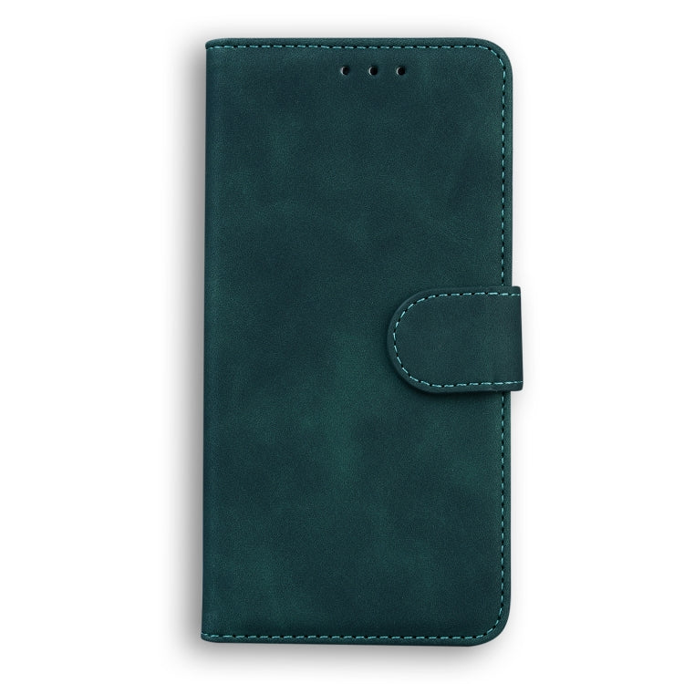 For Tecno Camon 19 Neo Skin Feel Pure Color Flip Leather Phone Case(Green) - Tecno Cases by buy2fix | Online Shopping UK | buy2fix