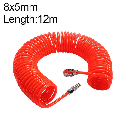 LAIZE Compressor Air Flexible PU Spring Tube with Connector, Specification:8x5mm, 12m -  by LAIZE | Online Shopping UK | buy2fix