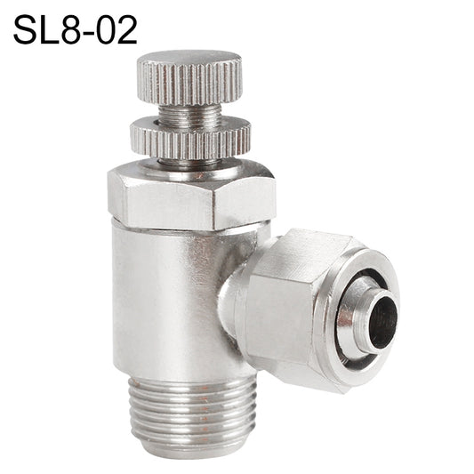 SL8-02 LAIZE Nickel Plated Copper Trachea Quick Fitting Throttle Valve Lock Female Connector -  by LAIZE | Online Shopping UK | buy2fix