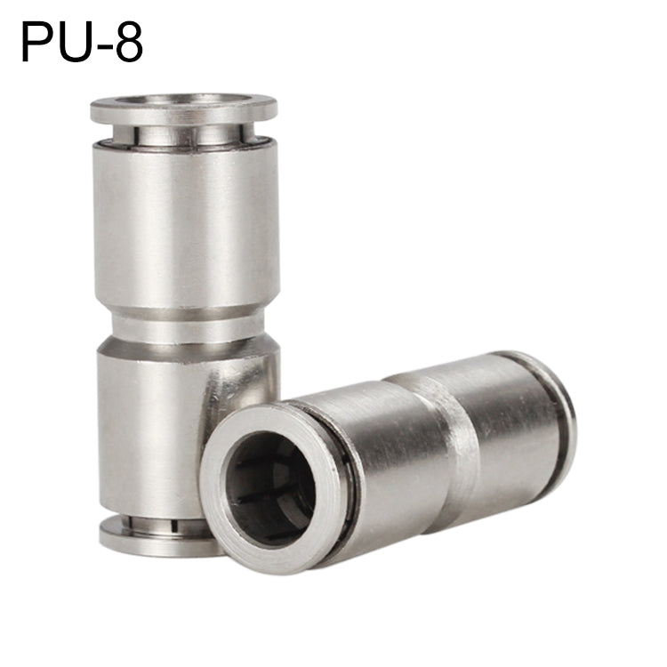 PU-8 LAIZE Nickel Plated Copper Straight Pneumatic Quick Fitting Connector -  by LAIZE | Online Shopping UK | buy2fix