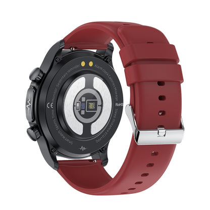 E400 1.39 inch HD Round Screen TPU Watch Strap Smart Watch Supports ECG Monitoring/Non-invasive Blood Sugar(Red) - Smart Wear by buy2fix | Online Shopping UK | buy2fix