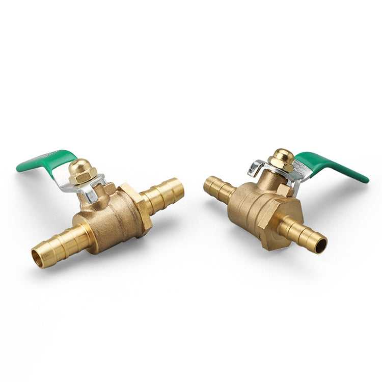 LAIZE Pneumatic Hose Barb Brass Shutoff Ball Valve, Specification:Thickened 8mm -  by LAIZE | Online Shopping UK | buy2fix