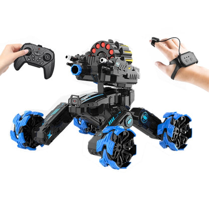 DM-518 Four-wheel Battle Blooming Tire Spray Remote Control Car, Specification:Dual Control Soft Bomb(Blue) - RC Cars by buy2fix | Online Shopping UK | buy2fix