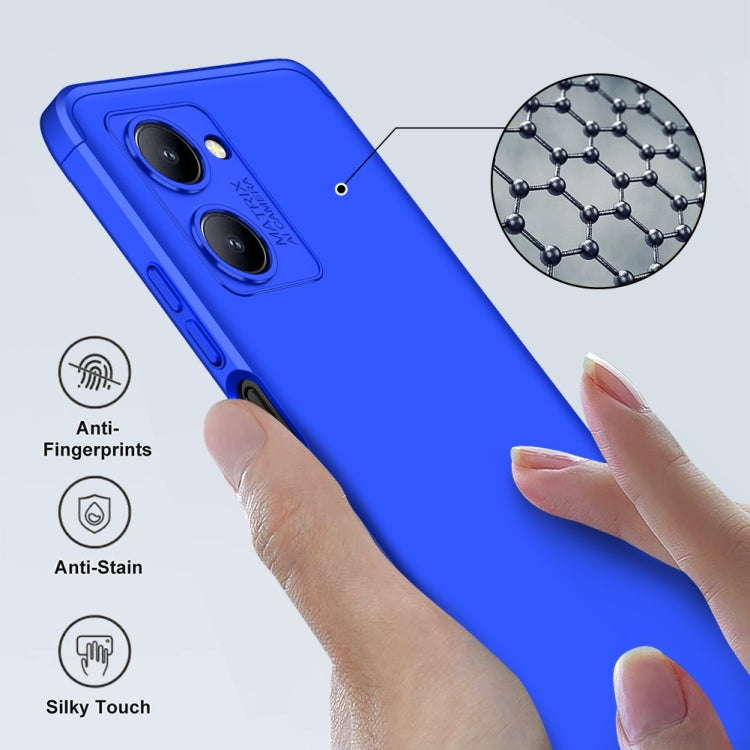 For Realme C33 GKK Three Stage Splicing Full Coverage PC Phone Case(Blue) - Realme Cases by GKK | Online Shopping UK | buy2fix