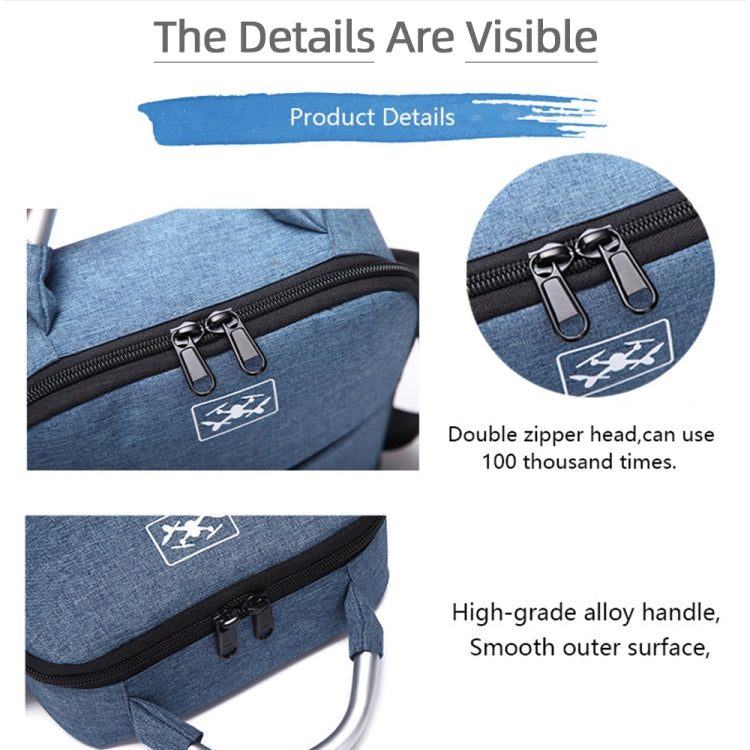 For DJI Mini SE Shockproof Single Shoulder Storage Carrying Case Box Bag, Size: 31 x 23 x 10cm(Blue + Black Liner) - Carry Cases & Bags by buy2fix | Online Shopping UK | buy2fix