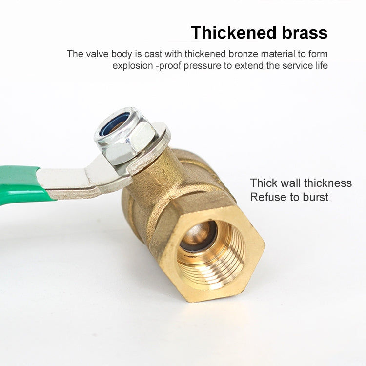 LAIZE Pneumatic Hose Connector Thickened Brass Ball Valve, Size:Outside 4 Point-Barb 10mm -  by LAIZE | Online Shopping UK | buy2fix