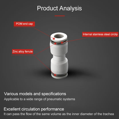 PG6-4 LAIZE 10pcs PG Reducing Straight Pneumatic Quick Fitting Connector -  by LAIZE | Online Shopping UK | buy2fix