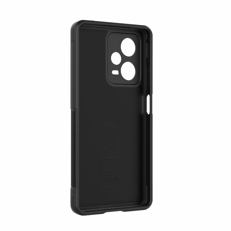 For Xiaomi Redmi Note 12 Pro+ China / Global Magic Shield TPU + Flannel Phone Case(Dark Blue) - Note 12 Pro+ Cases by buy2fix | Online Shopping UK | buy2fix