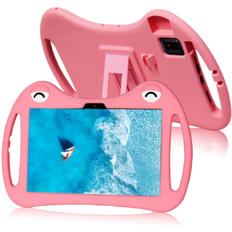 For TCL Tab 10 5G Cartoon Silicone Shockproof Protective Tablet Case with Stand & Pen Slot(Pink) - Others by buy2fix | Online Shopping UK | buy2fix