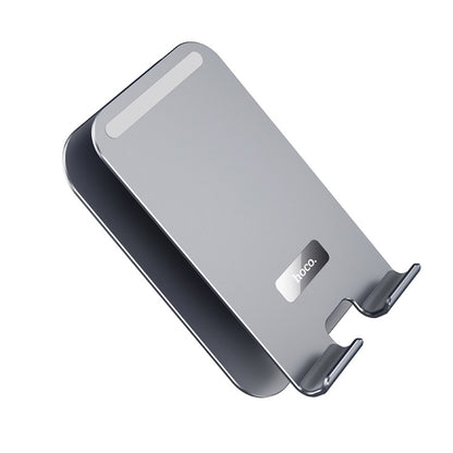 hoco PH50 Plus Ivey Dual Axis Rotating Metal Tablet Desktop Holder(Metal Grey) - Desktop Holder by hoco | Online Shopping UK | buy2fix