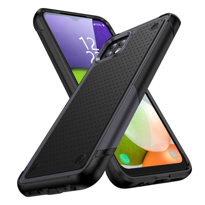 For Samsung Galaxy A22 5G PC + TPU Shockproof Protective Phone Case(Grey+Black) - Galaxy Phone Cases by buy2fix | Online Shopping UK | buy2fix