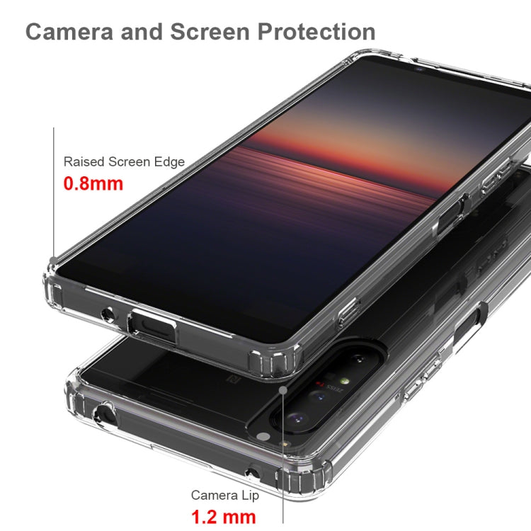 For Sony Xperia 1 II Scratchproof TPU + Acrylic Protective Case(Black) - Mobile Accessories by buy2fix | Online Shopping UK | buy2fix