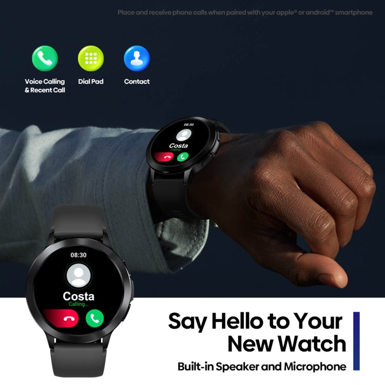 Zeblaze Btalk 2 1.3 inch Round Screen HD Smart Watch Supports Voice Calls/Health Monitoring(Black) - Smart Watches by Zeblaze | Online Shopping UK | buy2fix