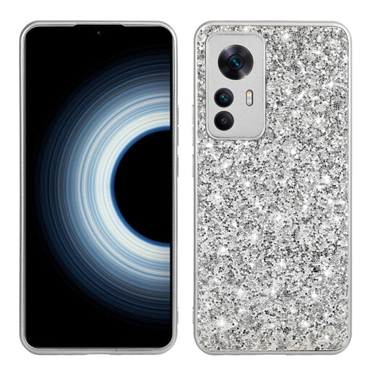 For Xiaomi 12T Pro Glitter Powder Shockproof TPU Protective Case(Silver) - Xiaomi Cases by buy2fix | Online Shopping UK | buy2fix