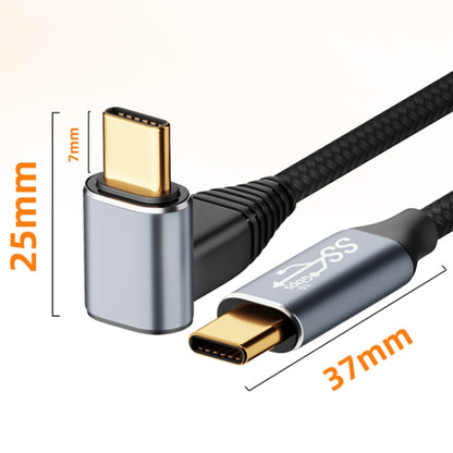 For Steam Deck Gen 100W USB-C/Type-C Male to USB-C/Type-C Female Stereo Curved Extension Cable, Length:3m - Accessories by buy2fix | Online Shopping UK | buy2fix