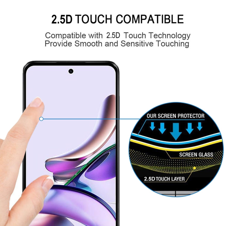 For Motorola Moto G13 25pcs Full Glue Full Screen Tempered Glass Film - Motorola Tempered Glass by buy2fix | Online Shopping UK | buy2fix