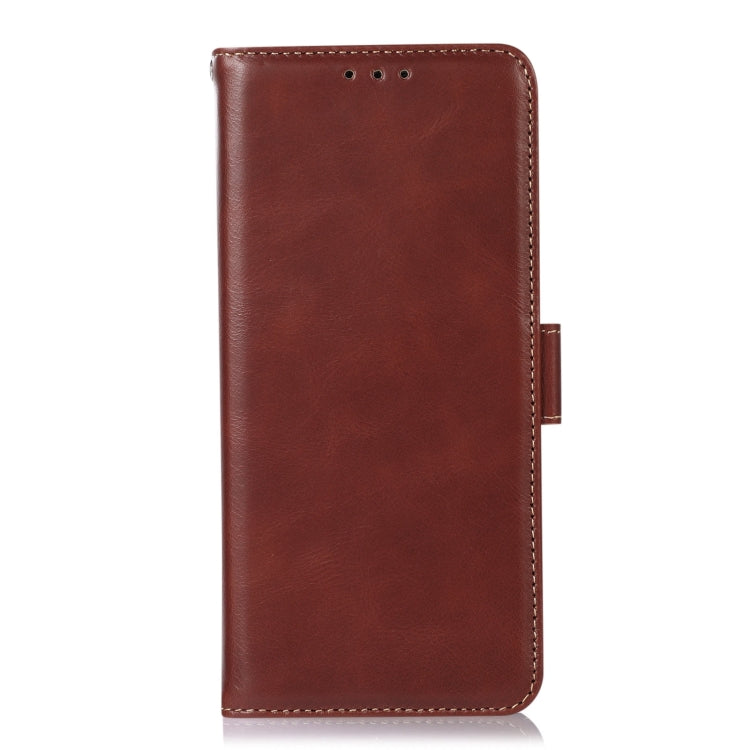 For OnePlus 11 5G Crazy Horse Top Layer Cowhide RFID Leather Phone Case(Brown) - OnePlus Cases by buy2fix | Online Shopping UK | buy2fix