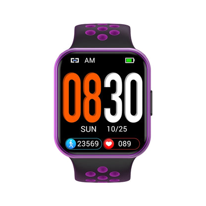 S226 1.72 inch Waterproof Smart Sports Watch Support Heart Rate Monitoring / Blood Pressure Monitoring(Black Purple) - Smart Wear by buy2fix | Online Shopping UK | buy2fix