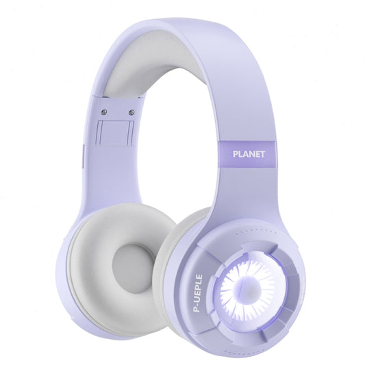 KE25 RGB Light Wireless Stereo Music Bluetooth Headset(Purple) - Apple Accessories by buy2fix | Online Shopping UK | buy2fix