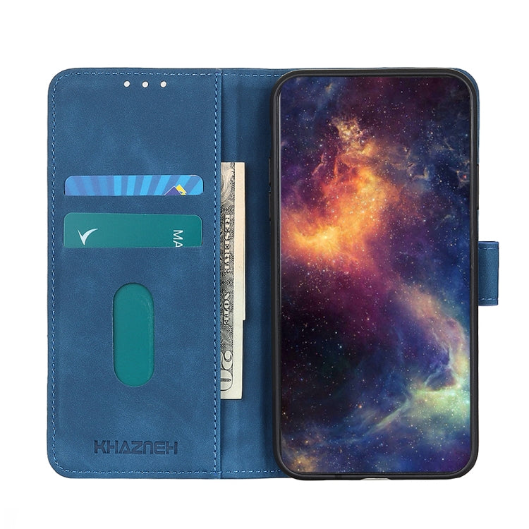 For Xiaomi Poco X5 5G / Redmi Note 12 5G KHAZNEH Retro Texture Flip Leather Phone Case(Blue) - Note 12 Cases by buy2fix | Online Shopping UK | buy2fix