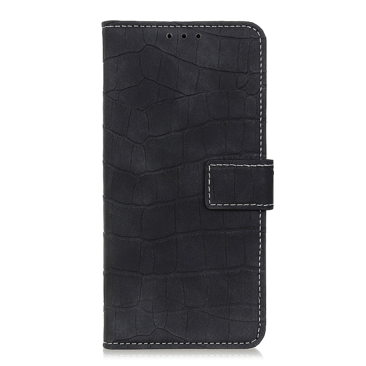 For Xiaomi Redmi 11A / 12C Crocodile Texture Flip Leather Phone Case(Black) - Xiaomi Cases by buy2fix | Online Shopping UK | buy2fix