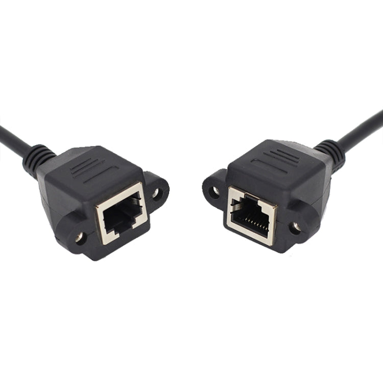 RJ45 Female to Female LAN Extension Cable with Screw Lock, Length:1m -  by buy2fix | Online Shopping UK | buy2fix