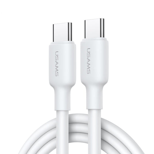 USAMS US-SJ613 U84 PD100W USB-C / Type-C to USB-C / Type-C Charging Data Cable, Cable Length:1m(White) -  by USAMS | Online Shopping UK | buy2fix