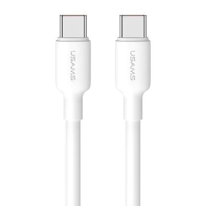 USAMS US-SJ613 U84 PD100W USB-C / Type-C to USB-C / Type-C Charging Data Cable, Cable Length:1m(White) - USB-C & Type-C Cable by USAMS | Online Shopping UK | buy2fix