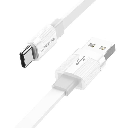 Borofone BX89 USB to Type-C Union 3A Charging Data Cable, Length:1m(White Gray) -  by Borofone | Online Shopping UK | buy2fix